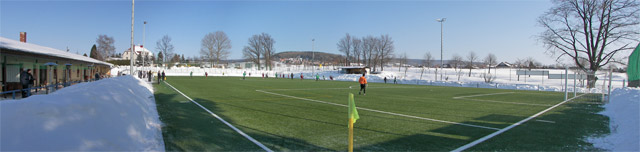 Unser Kunstrasenplatz - bereit f&uuml;r die "Winterspiele"