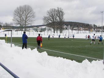 Bande, fast wie in der Halle.